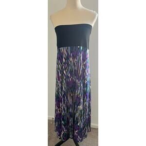 Dressbarn Versatile Maxi Purple Green and Black Dress or Skirt Size XL